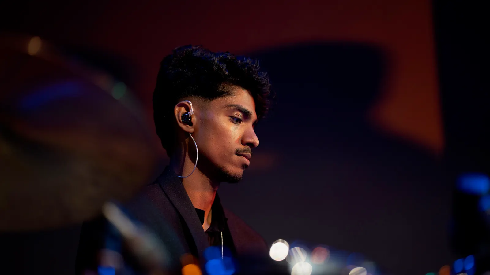 Portrait under stage light